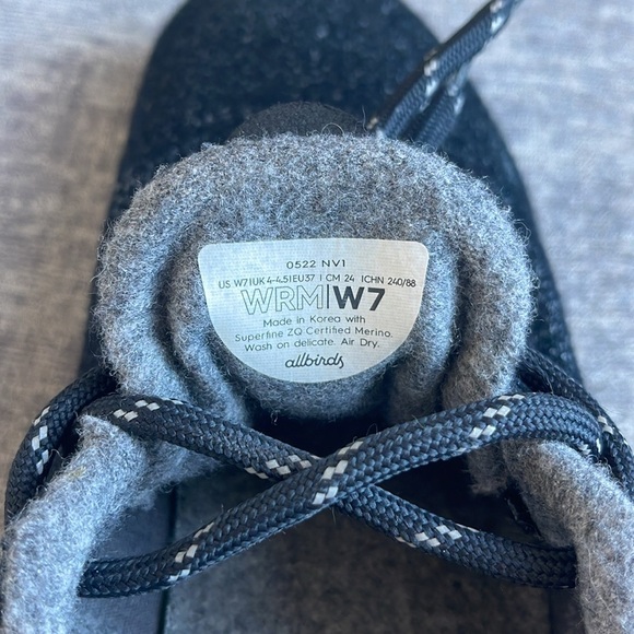 Allbirds Wool Runner Mizzles Women’s Shoes Size 7 Natural Black White Sole - Picture 8 of 8